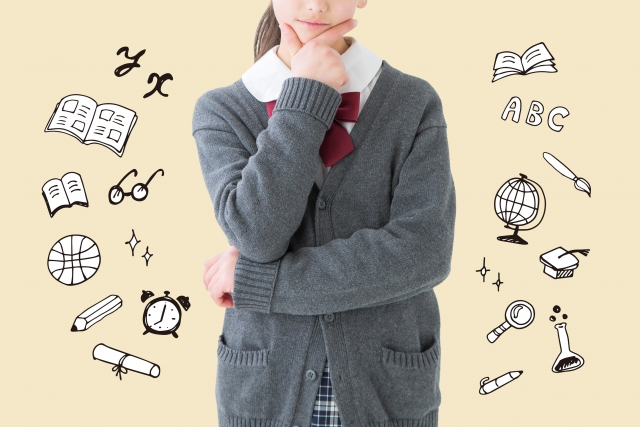 勉強について悩む女子生徒